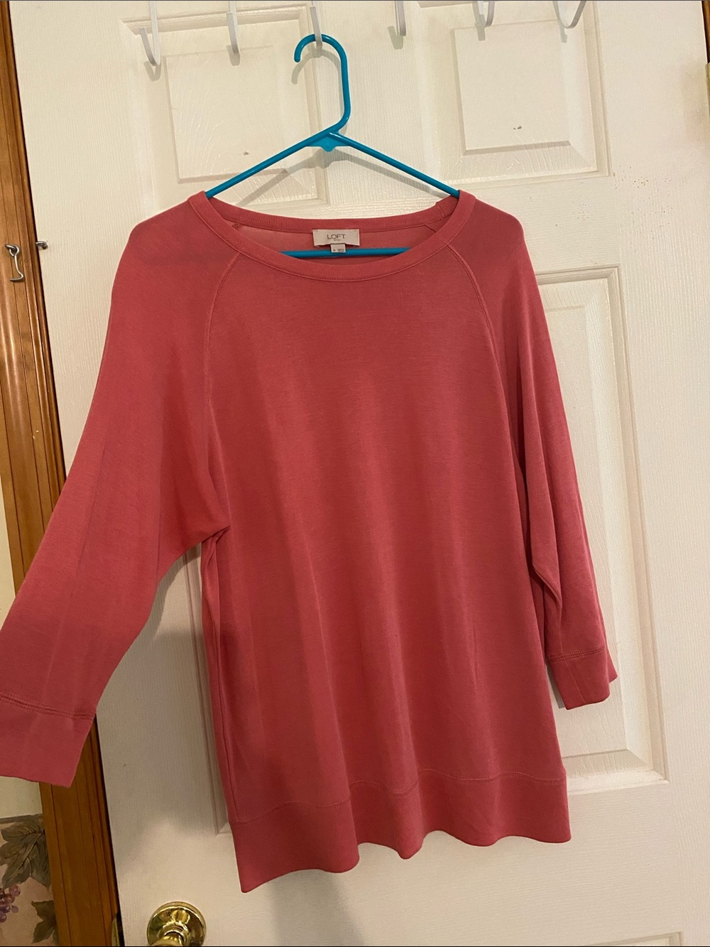 LOFT Dusty Rose Long-Sleeve Pullover